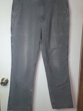 Carhartt Rugged Flex Carpenter Pants Gray Relaxed Fit 36x32 Workwear